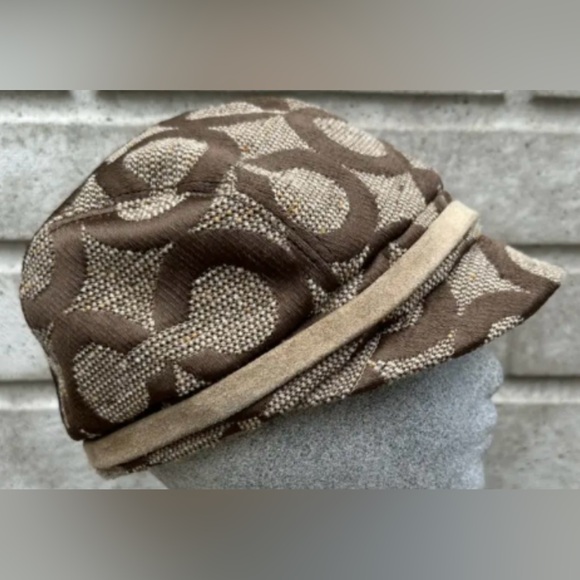 Coach Vintage Signature Karee Cap in Brown/Tan size Small - Picture 6 of 16